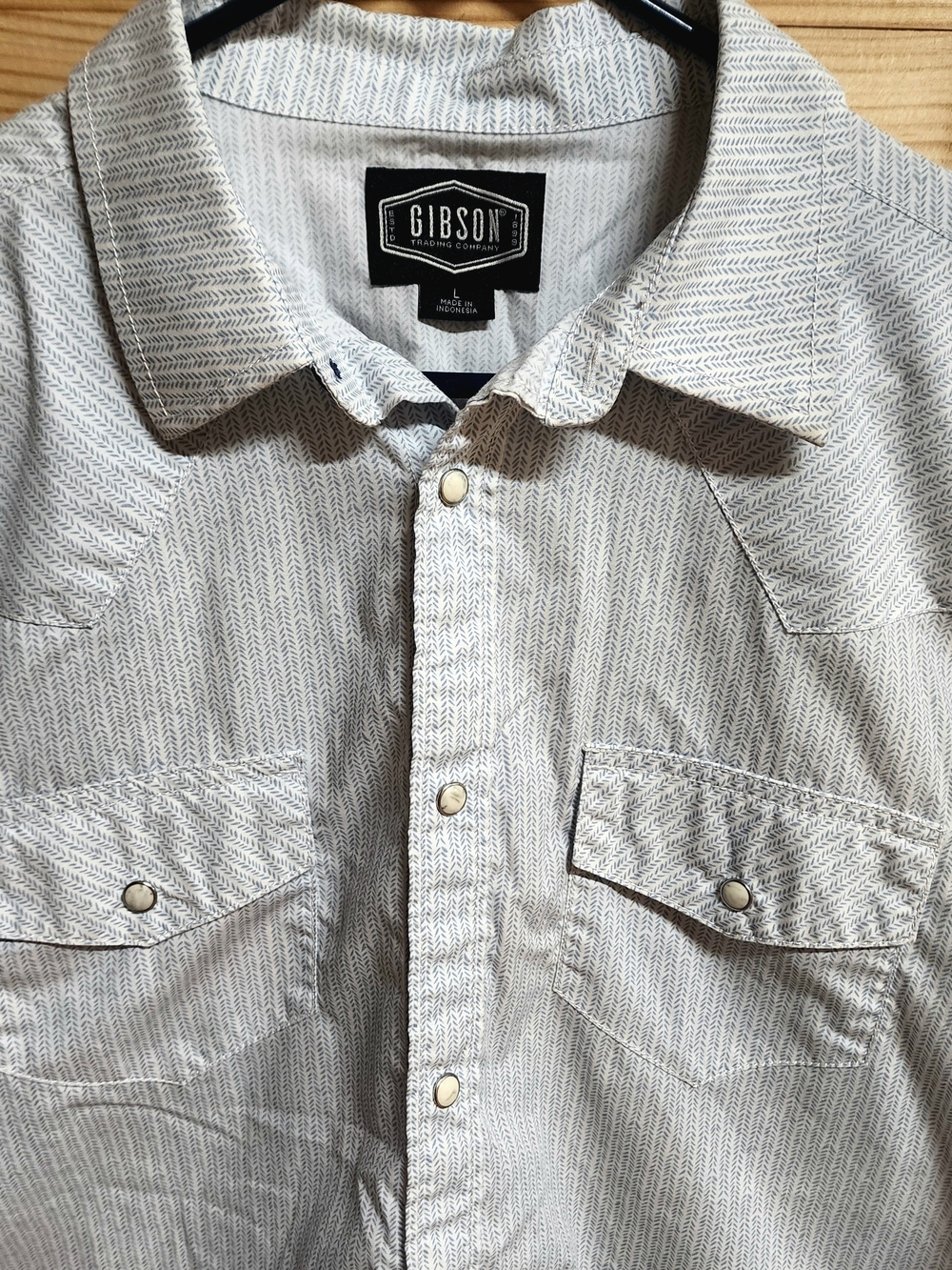 Gibson Men’s Western Pearl Snap Button-Up Shirt